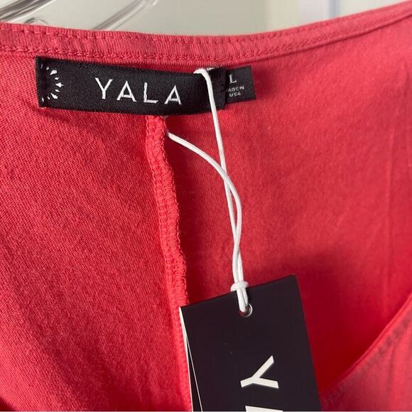 Yala Burnt Orange Asymetric Tank Dress,  casual relaxed weekend beach travel, L - Picture 6 of 6